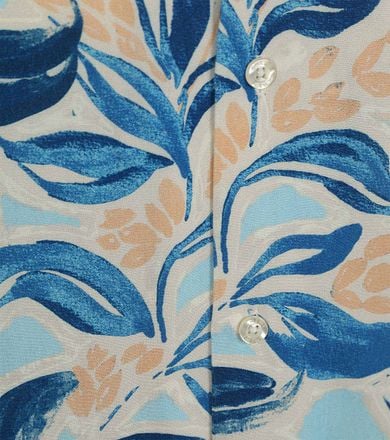 Shiwi Overhemd Vic Floral Leafs Blauw 1425800261-6213 kopen
