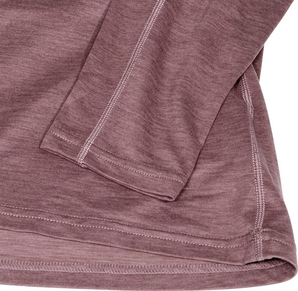 Hellner Nunis Halfzip Ls Tee Wmn Rose Taupe
