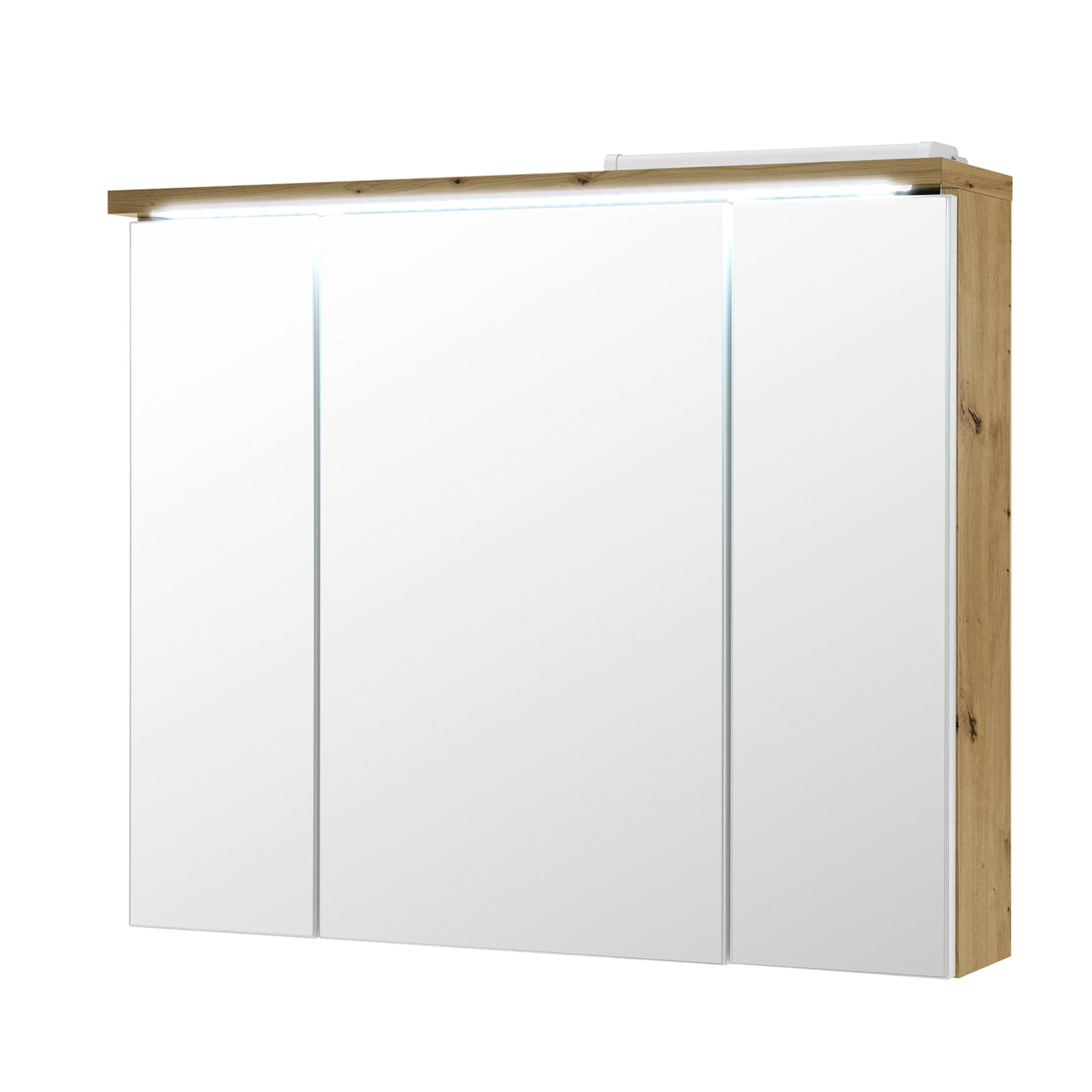 Spiegelschrank - Artisan Eiche - 80 cm breit