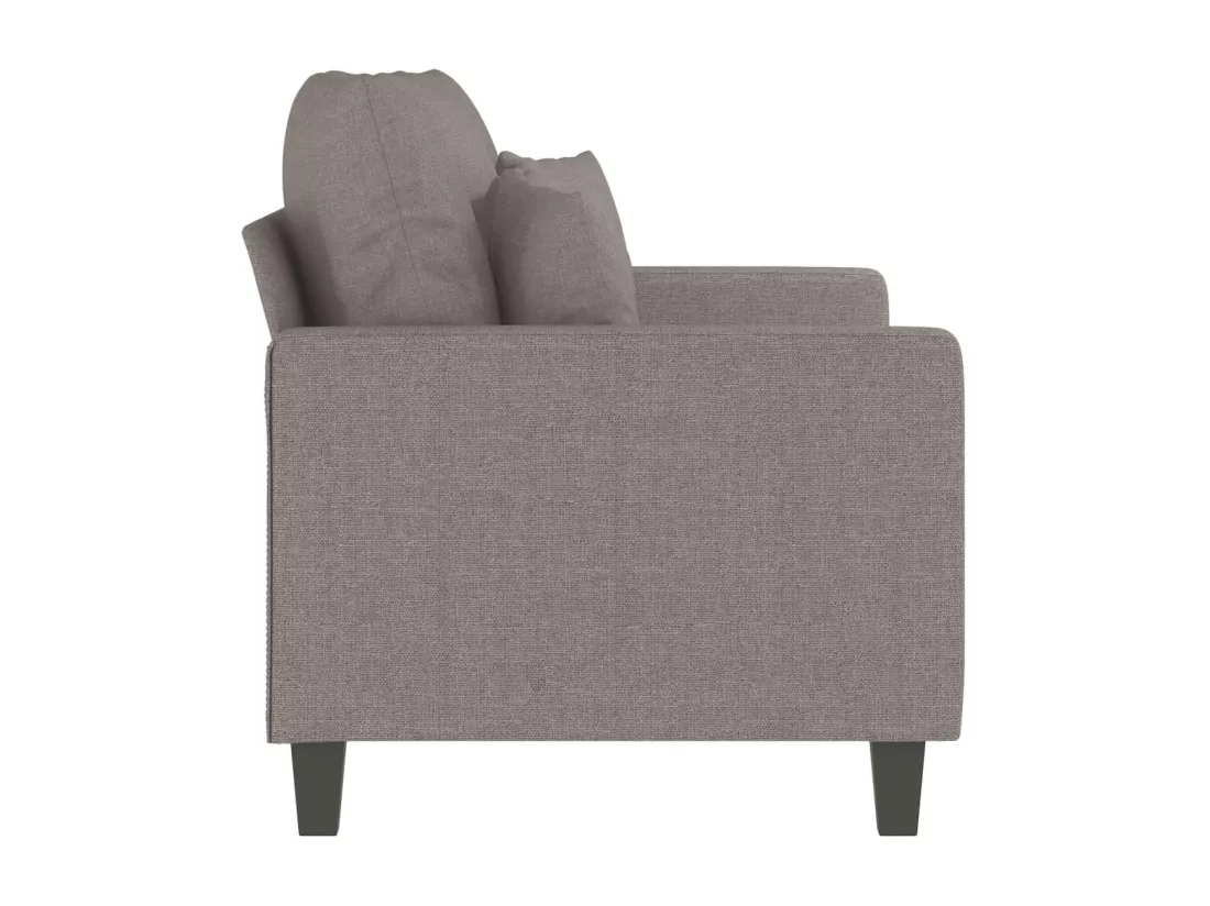 Canapé à 2 places Taupe 120 cm Tissu