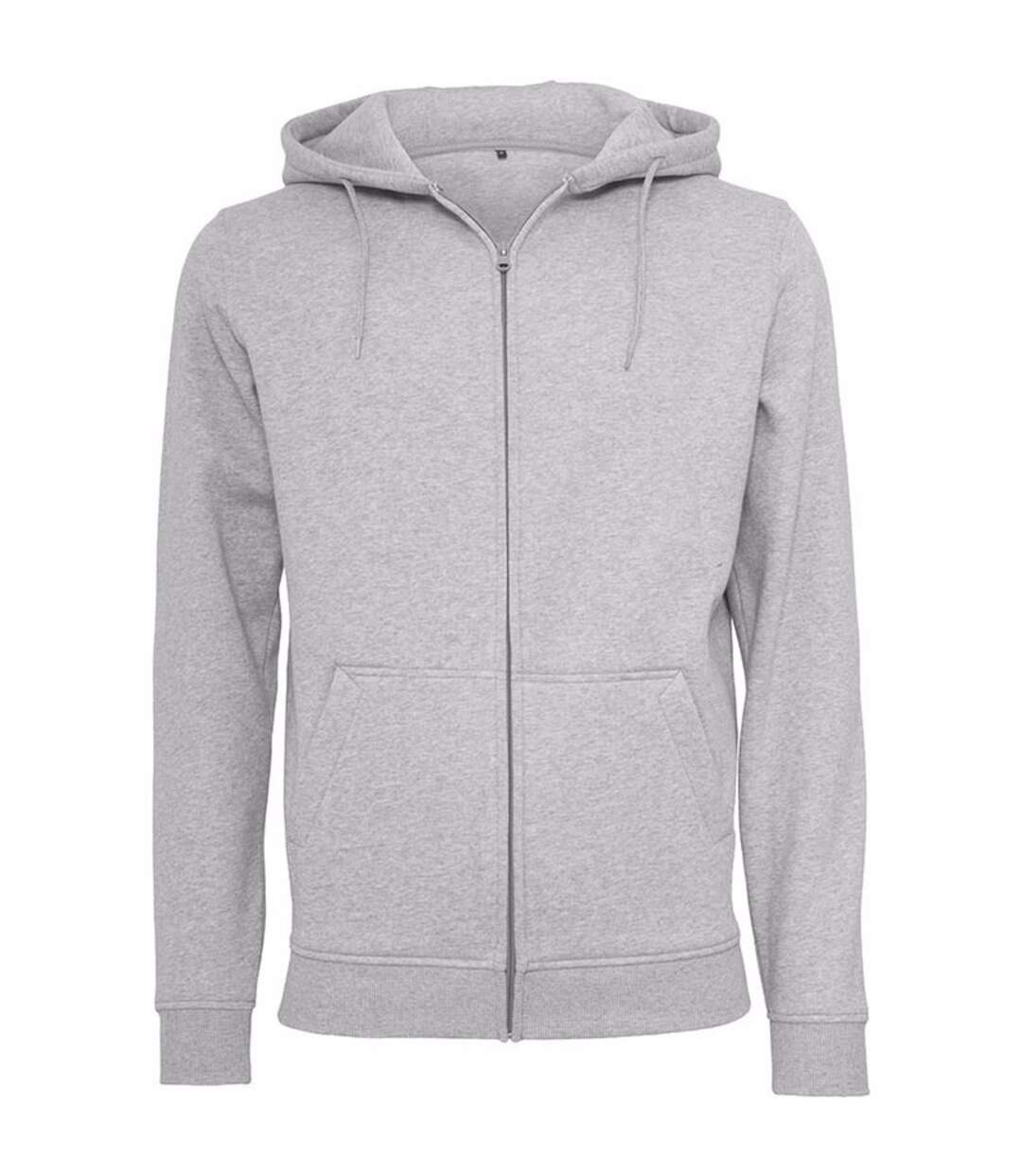 Build Your Brand - Sweat à capuche zippé - Hommes (Gris clair) - UTRW5680