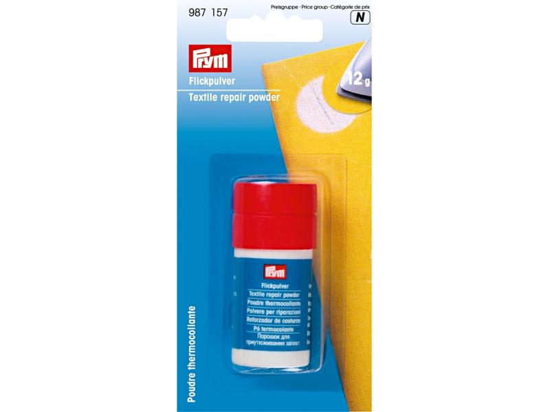 Prym Flickpulver 12 g Bügelpulver zum nähfreien Reparieren und Säumen