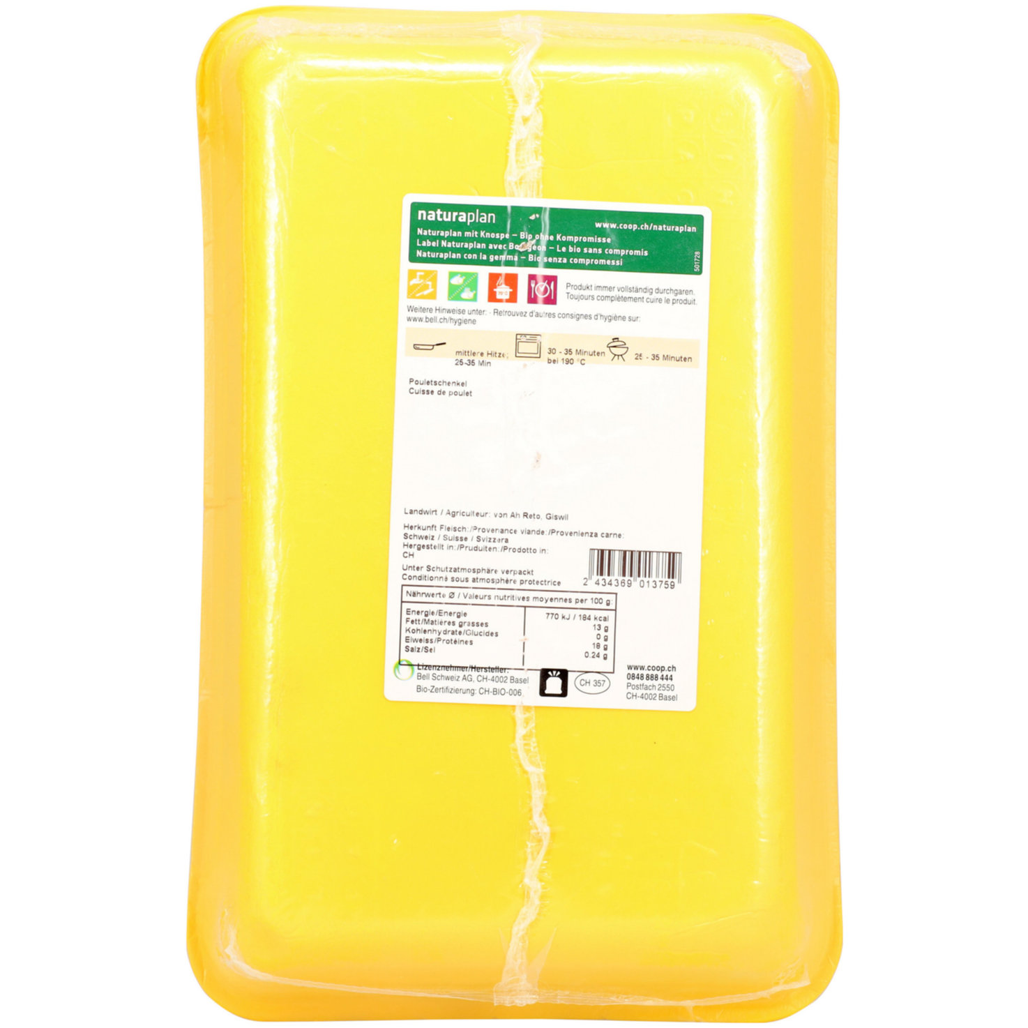 Naturaplan Bio Pouletschenkel ca. 750g