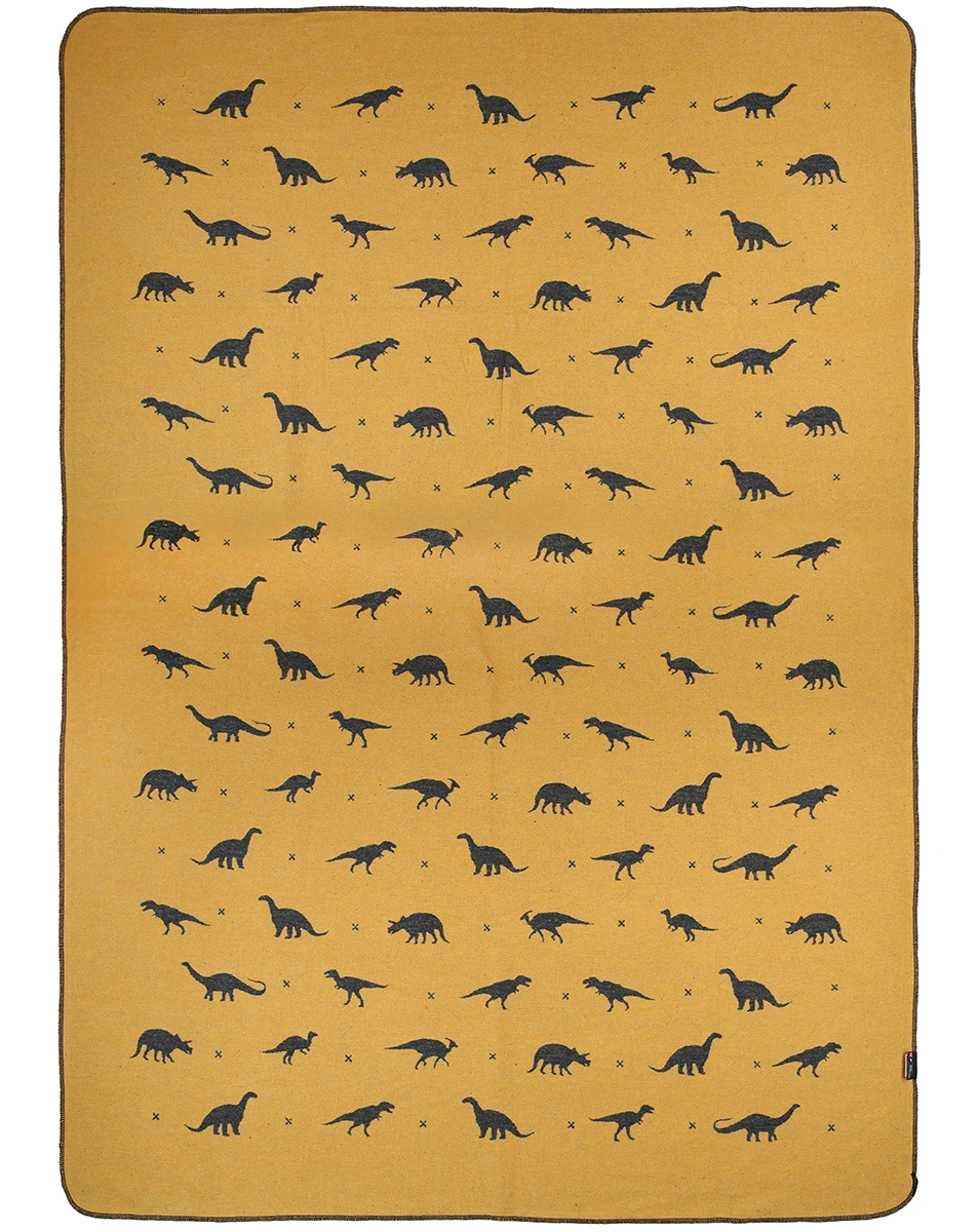 Kuscheldecke DINOS (140x200) in anthrazit/beige