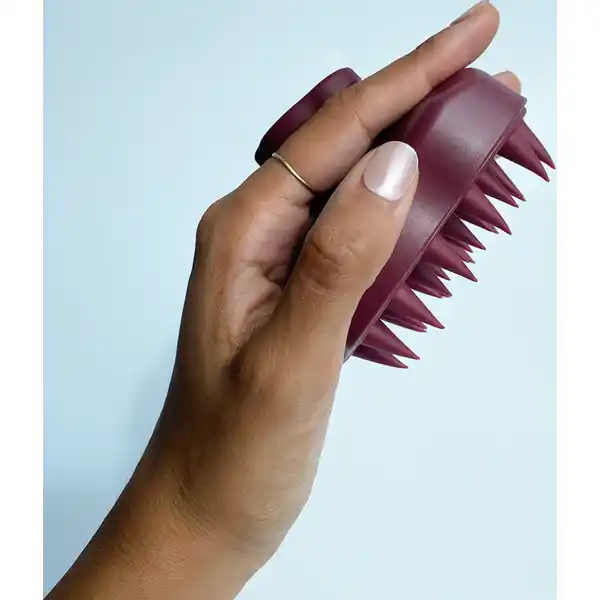 Kopfmassagebürste Bordeaux Red