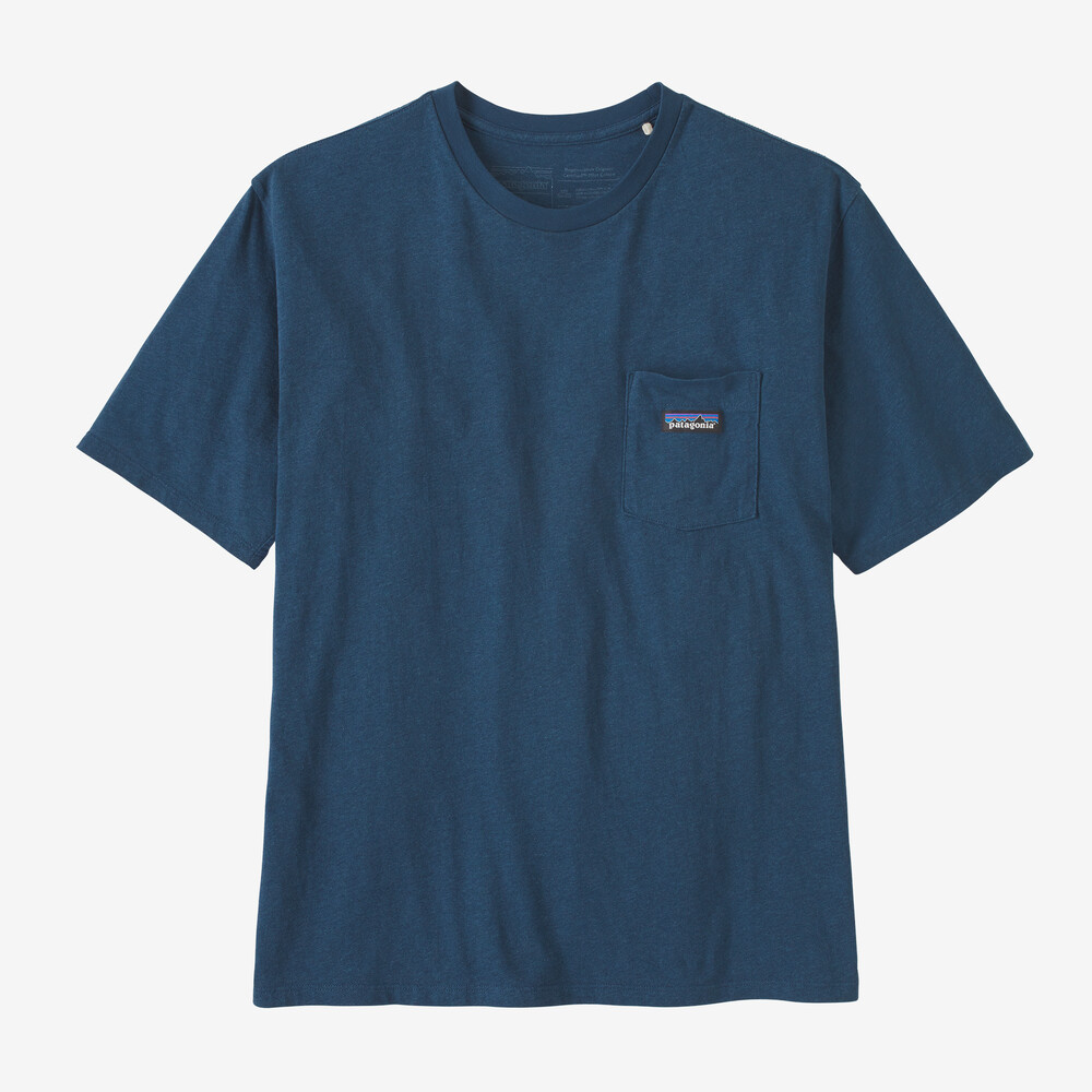 Leichtes Herren-T-Shirt aus regenerativer, biozertifizierter Baumwolle mit Tasche