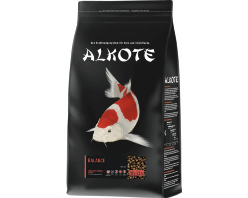 ALKOTE Balance 5 mm 3 kg Vijvervoer, Basisvoer voor Koi en Vijvervissen, Pellets