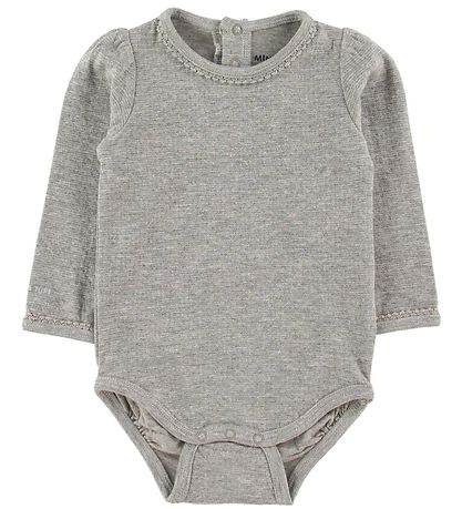 Mini A Ture X-Mas Body l/ä - Maxie - Light Grey Melange