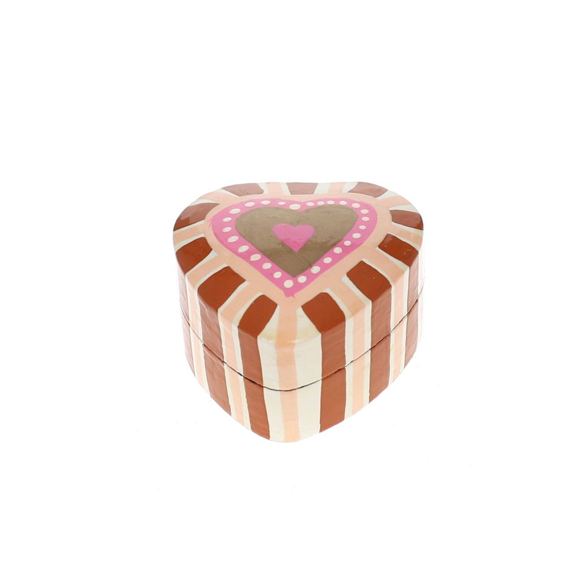 Boite cœur rose peinture graphique Pondie Chérie