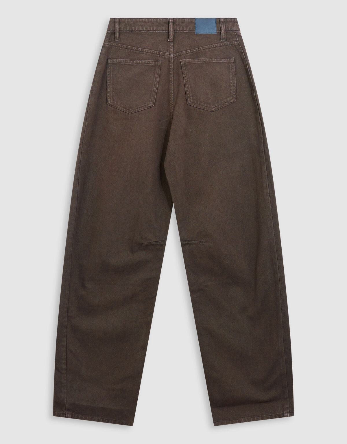 Clean Barrel Fit Jeans Bruin