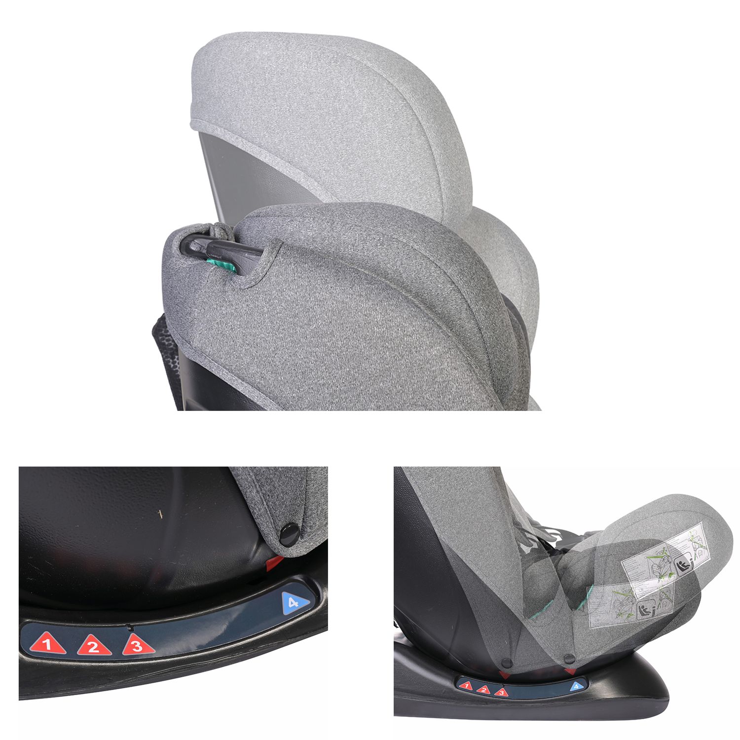 Lorelli Kindersitz Scorpius i-Size (40-150cm) verstellbar 5-Punkt-Gurt bis 36 kg schwarz