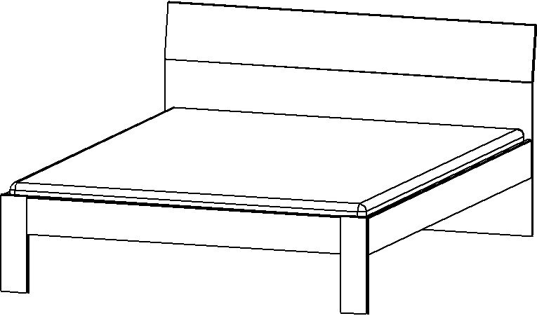 Bett FLEXX 160 x 200 cm weiß