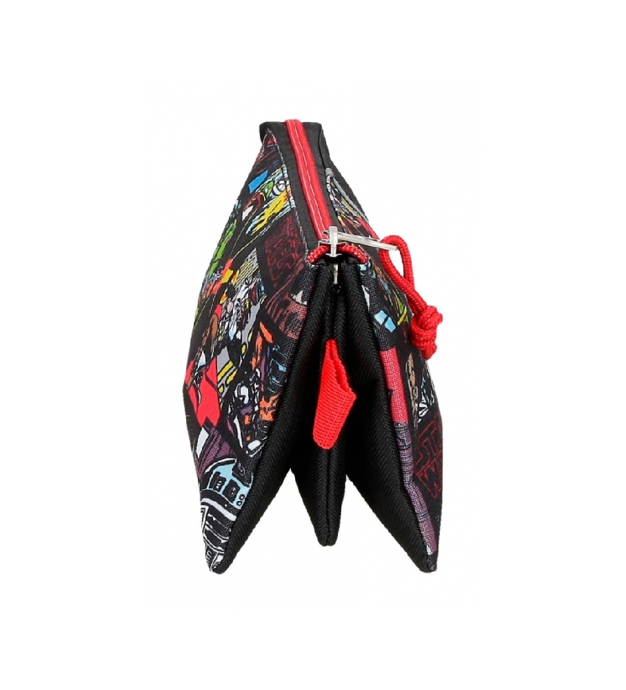 Estojo para lápis Joumma Bags Star Wars Galactic Team, três compartimentos, preto