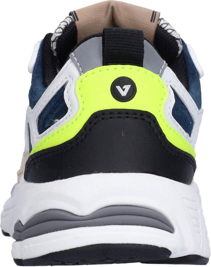 Vingino VIN826031-720 Jongens Lage Sneakers Blauw Leer Veters
