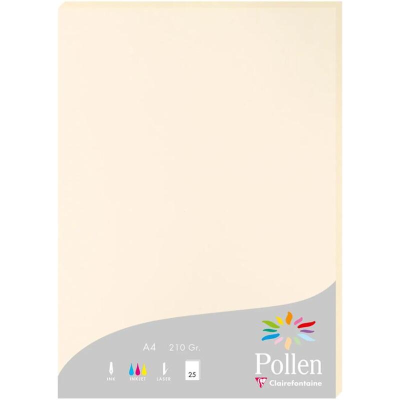 Feuille Pollen 210 x 297 mm 210 g/m2 - Etui de 25