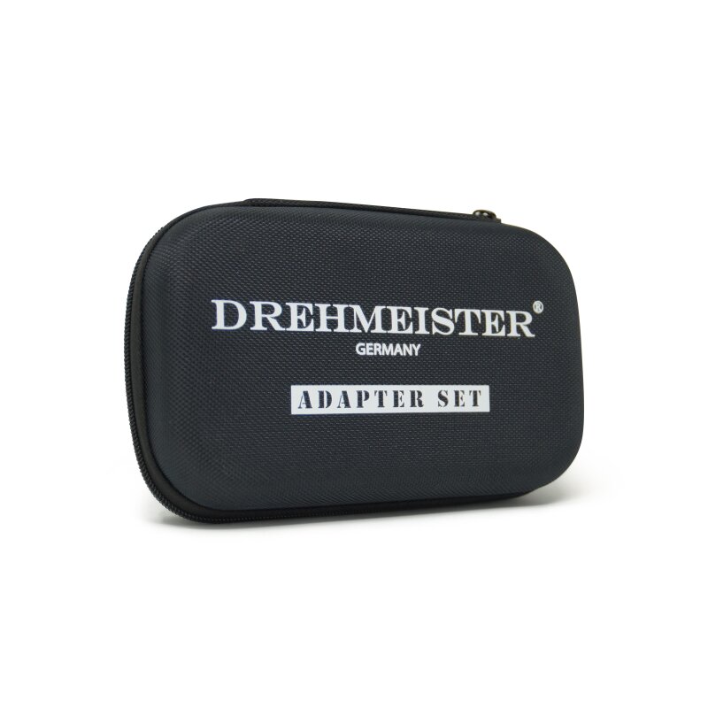 DREHMEISTER LPG Adapter, Gasflaschen Adapter Set inkl. Etui (W21.8L/G.12)