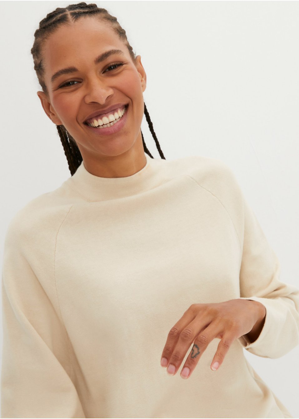 Pull avec col montant