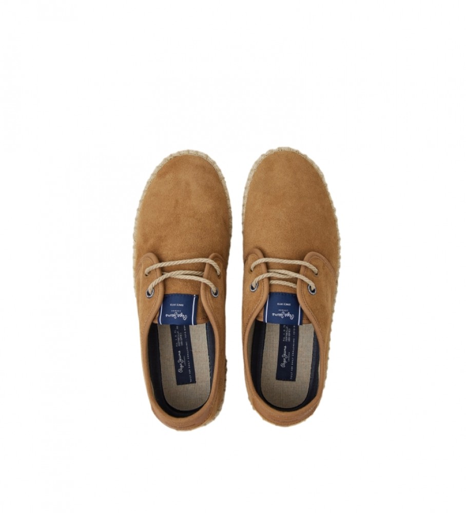Tênis Pepe Jeans Tourist Classic de couro marrom