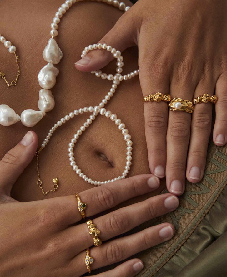 Hultquist Celeste white ring Guld