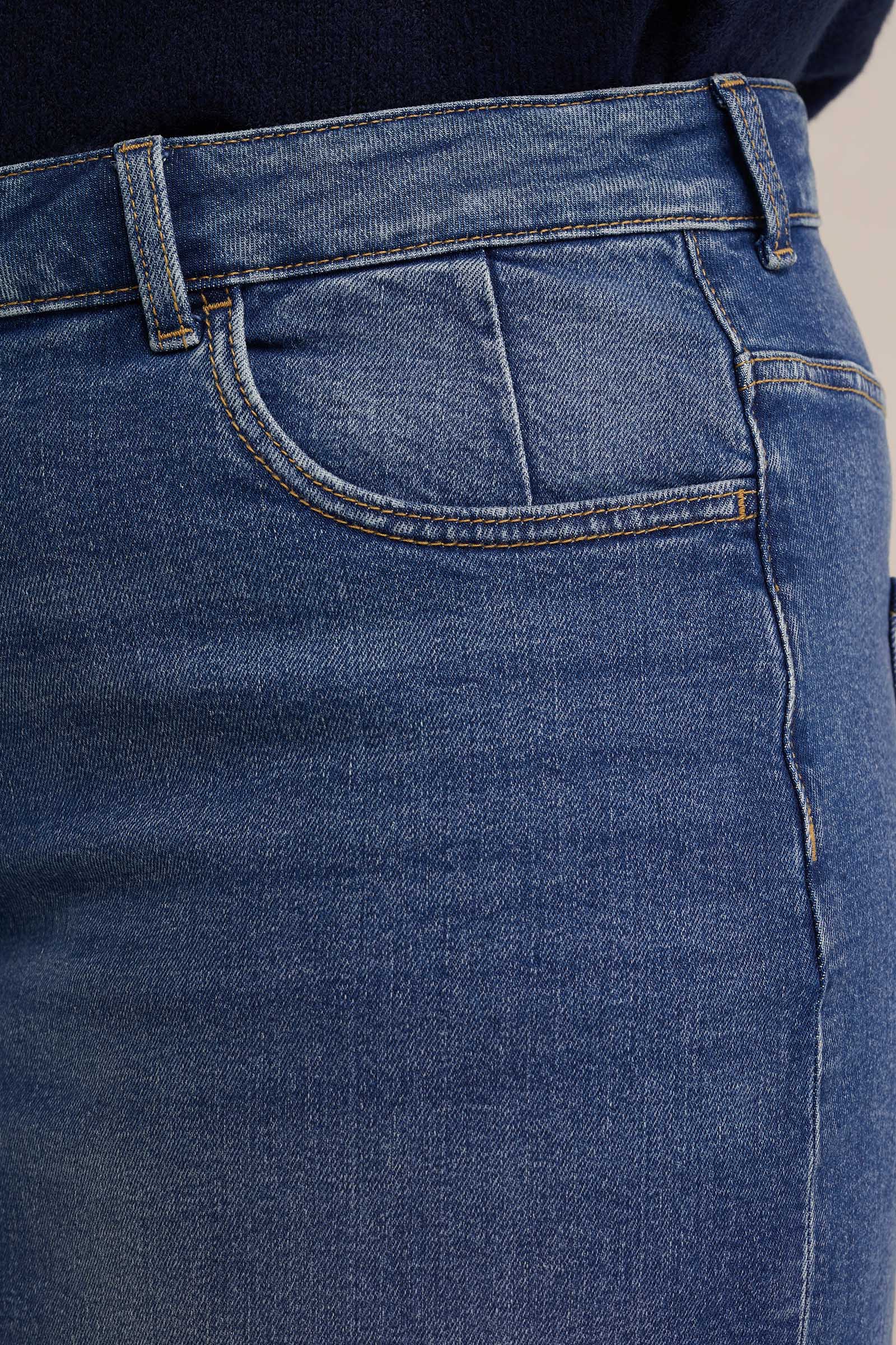 high rise denim rok - Curve Blue Ridge Donkerblauw