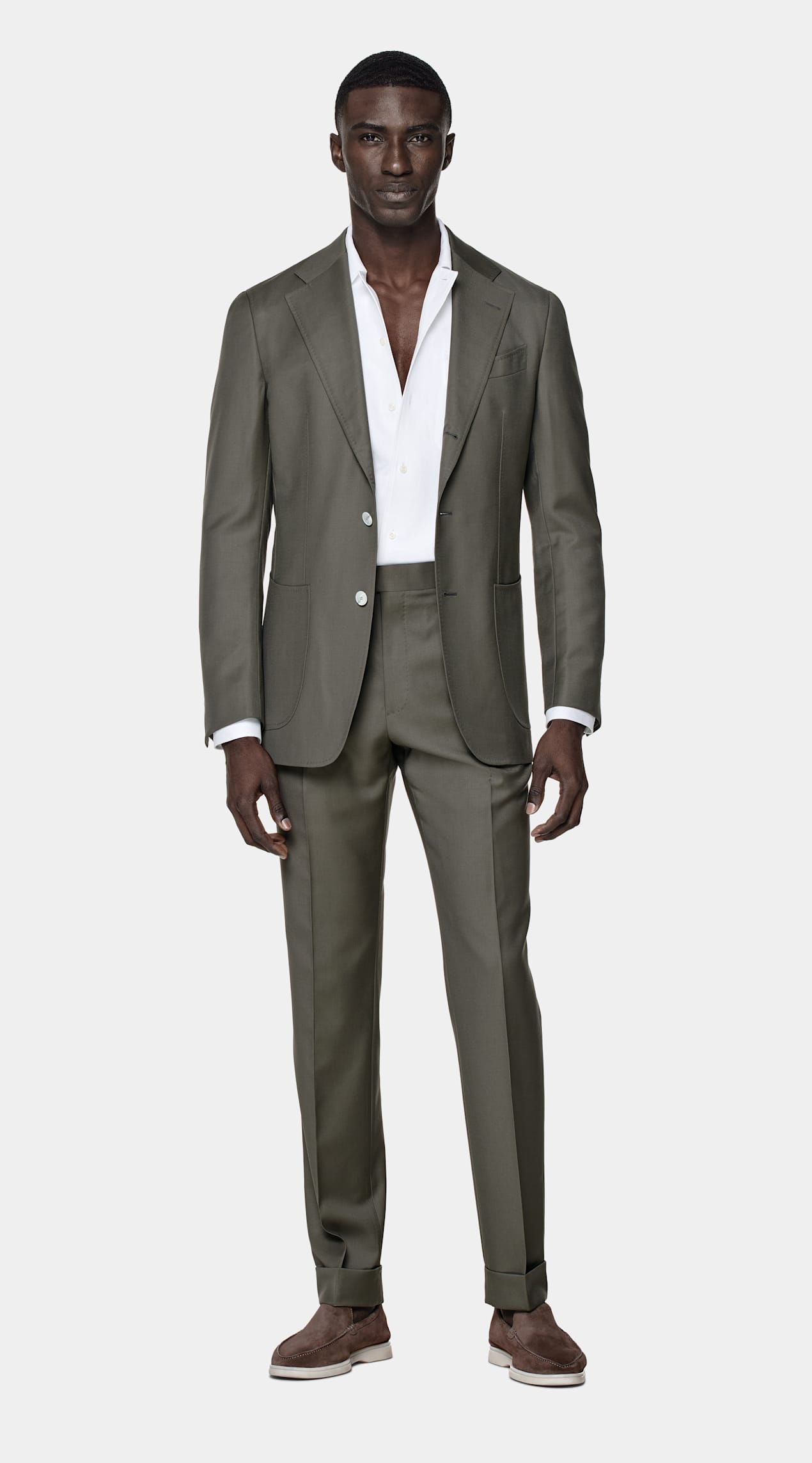 Costume Perennial Havana coupe Tailored vert foncé