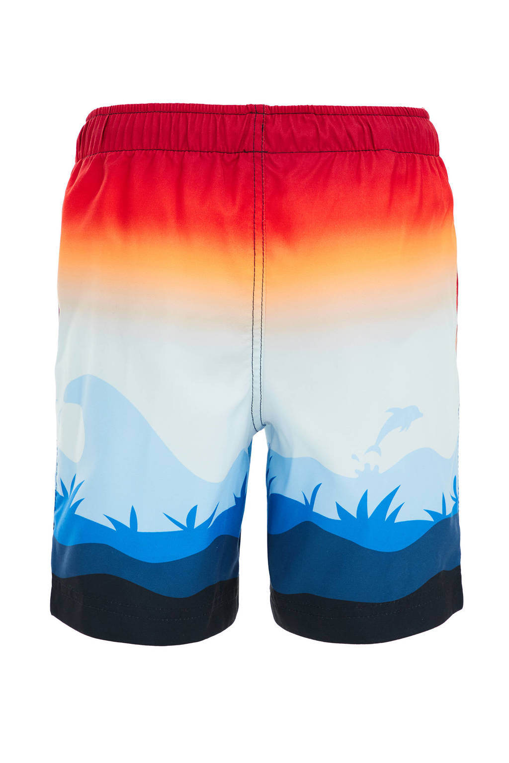 zwemshort rood/blauw/oranje