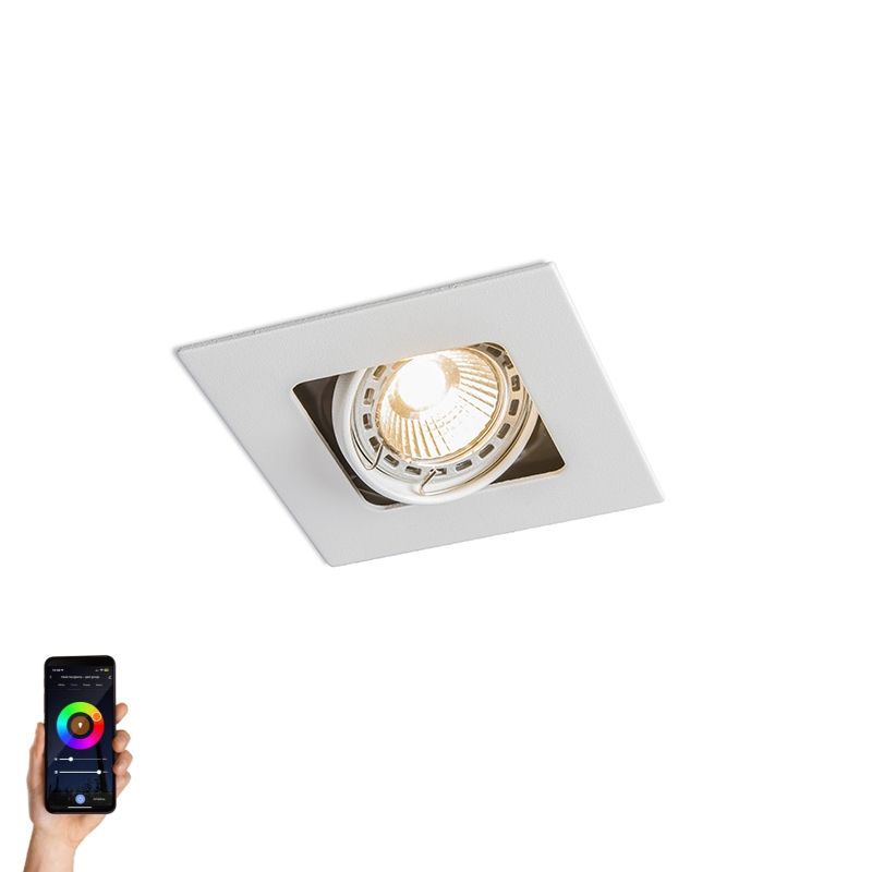 Smart inbouwspot wit incl. WiFi GU10 kantelbaar - Artemis