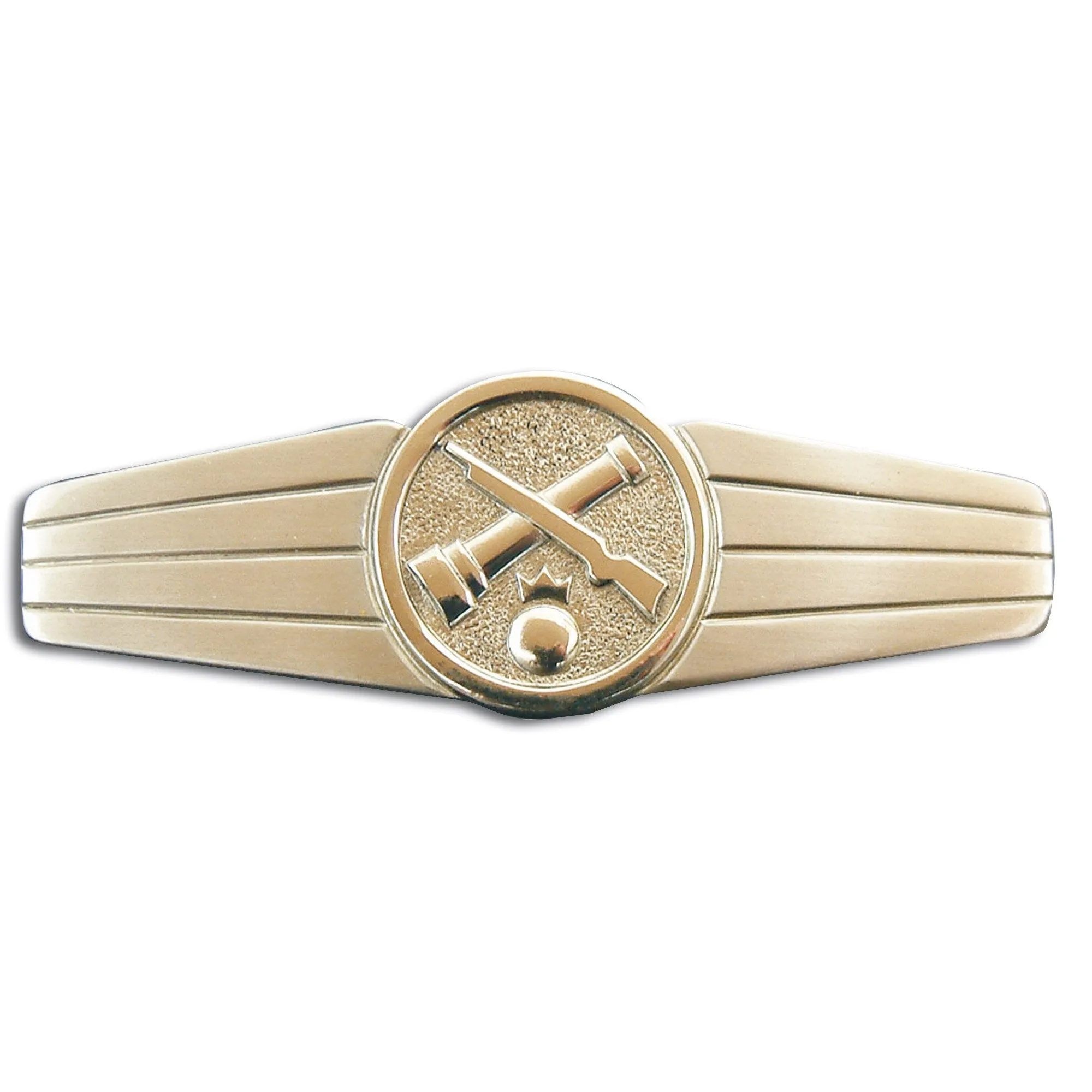 Bundeswehr Original -  Abzeichen BW Rohrwaffenpersonal Metall