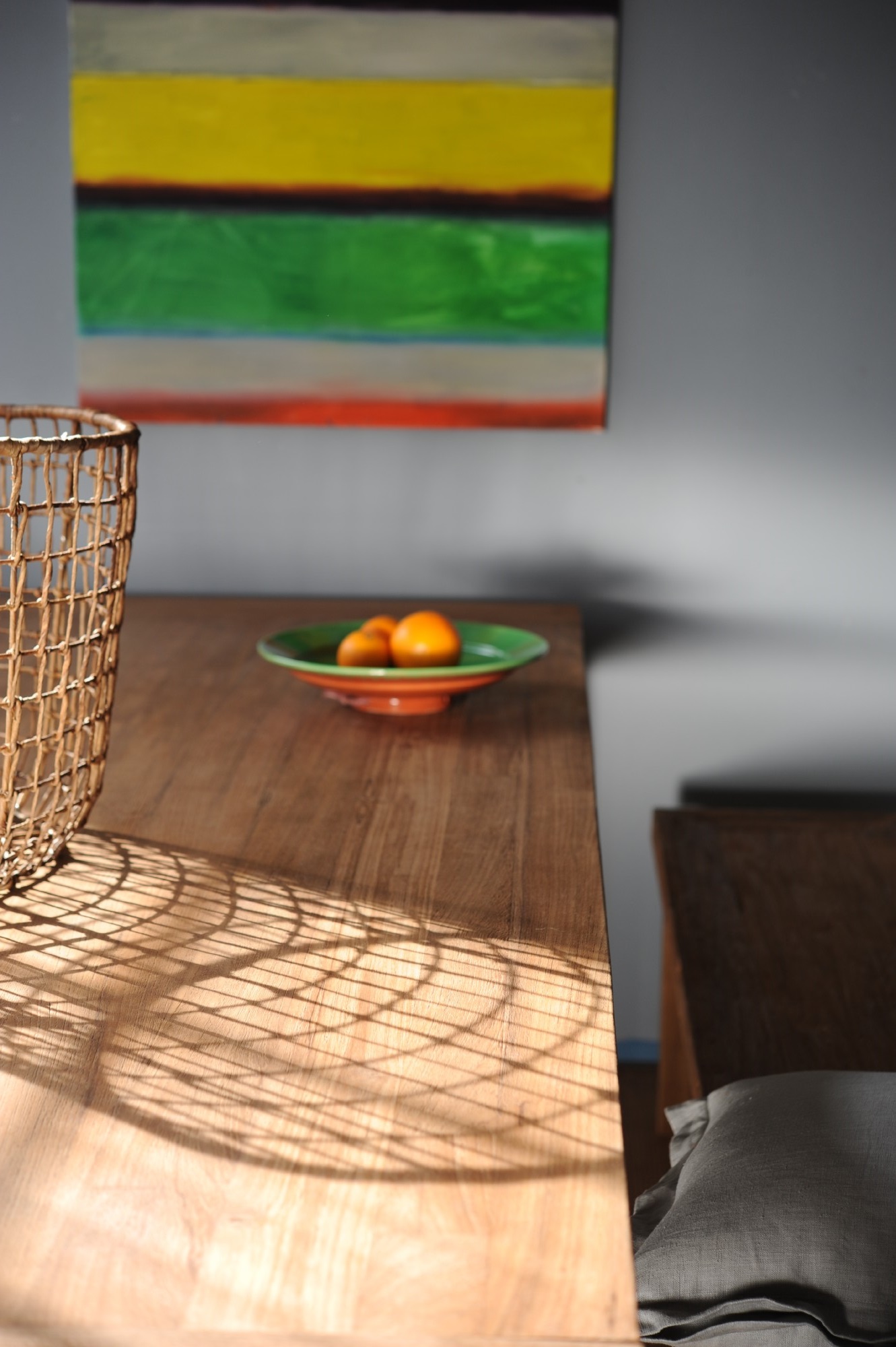 Esstisch aus recyceltem Teak mit Schublade, natur, L 200 cm, B 100 cm, H 79 cm von fischer's lagerhaus
