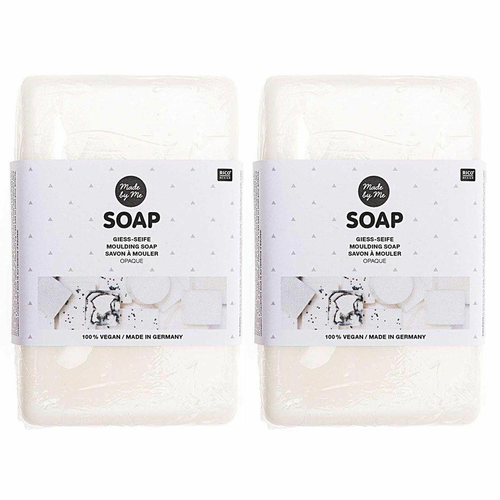 2 savons à mouler opaques 100% vegan x 250 g