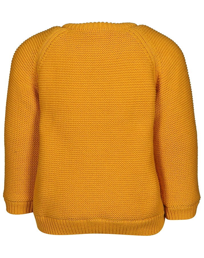 Strickjacke LOU KNIT mit Teddyfutter in honiggelb