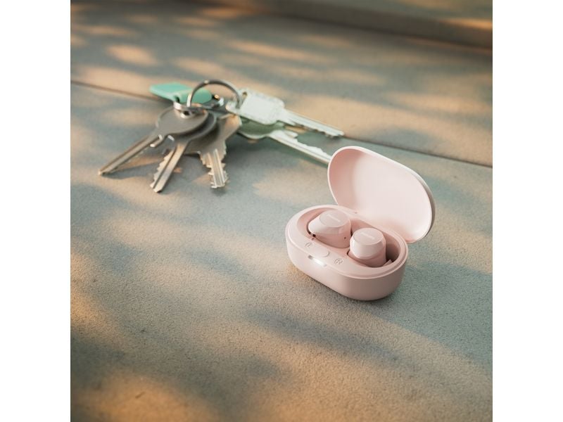 Philips True Wireless In-Ear-Kopfhörer TAT1209PK Pink Kabellose Kopfhörer mit Mikrofon für den Lifestyle-Einsatz