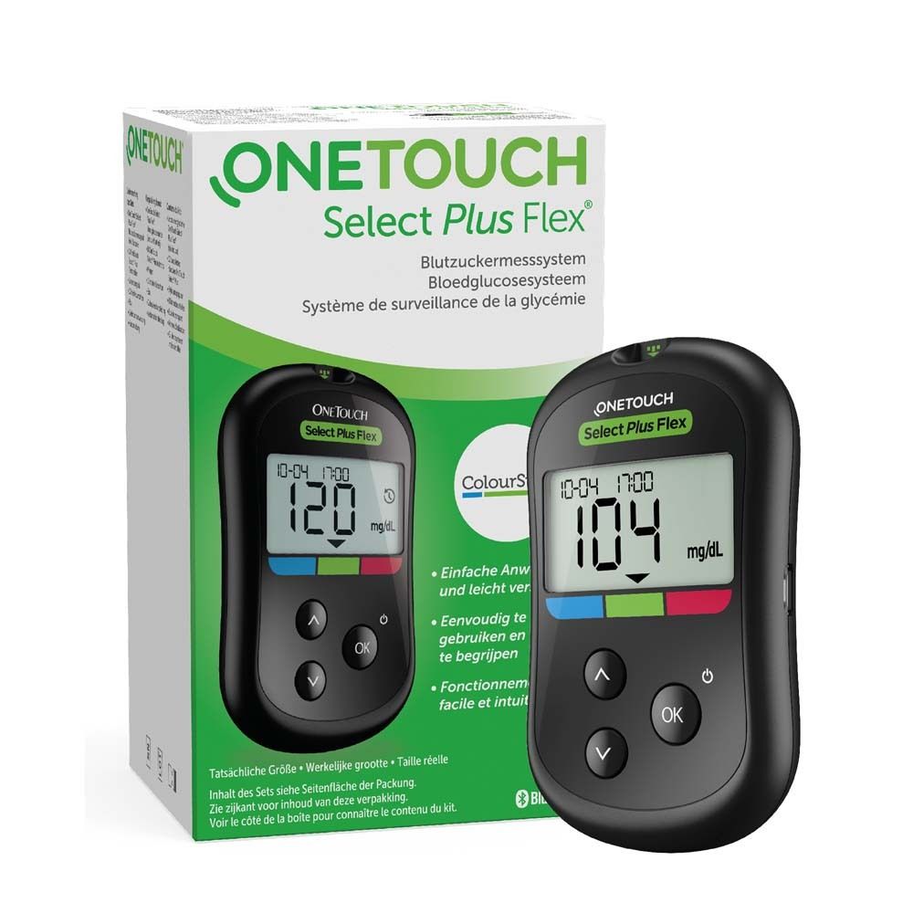 OneTouch Select Plus Flex® Blutzucker-Messgerät(mg/dl)