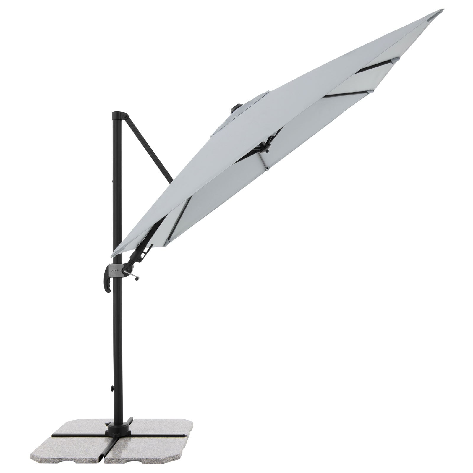 Garden FLAIR Ampelschirm NORMA 2-teilig 230 x 230 cm hellgrau