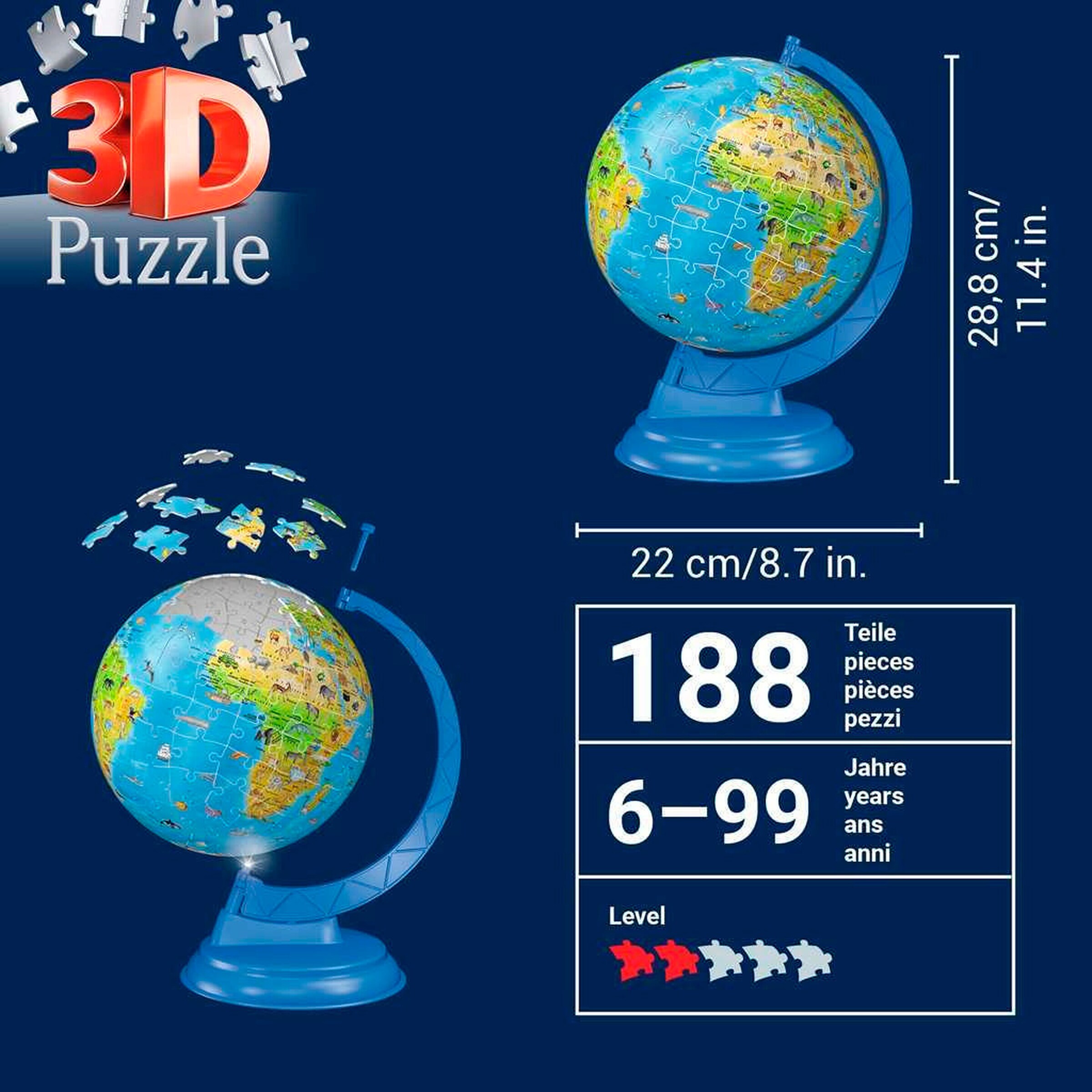 Ravensburger Kinderglobus mit Licht deutsch