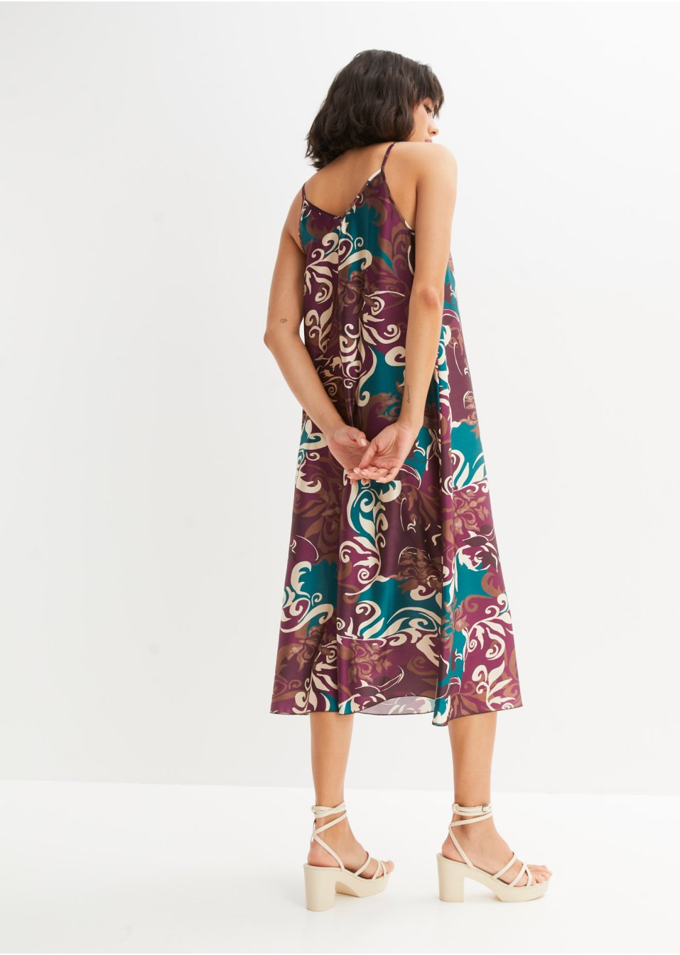 Robe midi imprimée