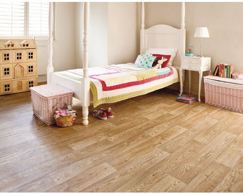 PVC vloer Denver houtplankenlook beige FB835 400 cm breed (per meter verkocht)