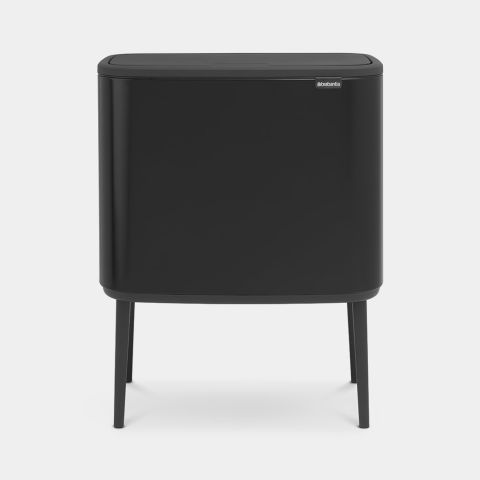 Bo Touch Bin, met 3 binnenemmers, 3 x 11 liter - Matt Black