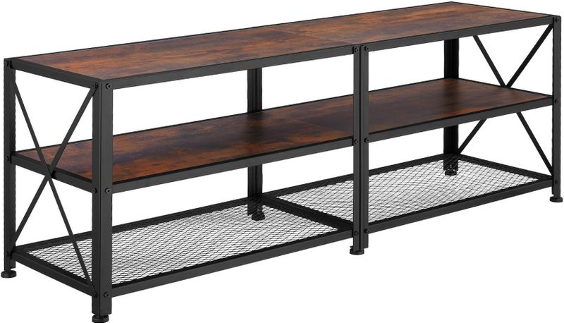 Tectake -  TV-meubel – Chicago - Industrieel Donkerbruin – 404541