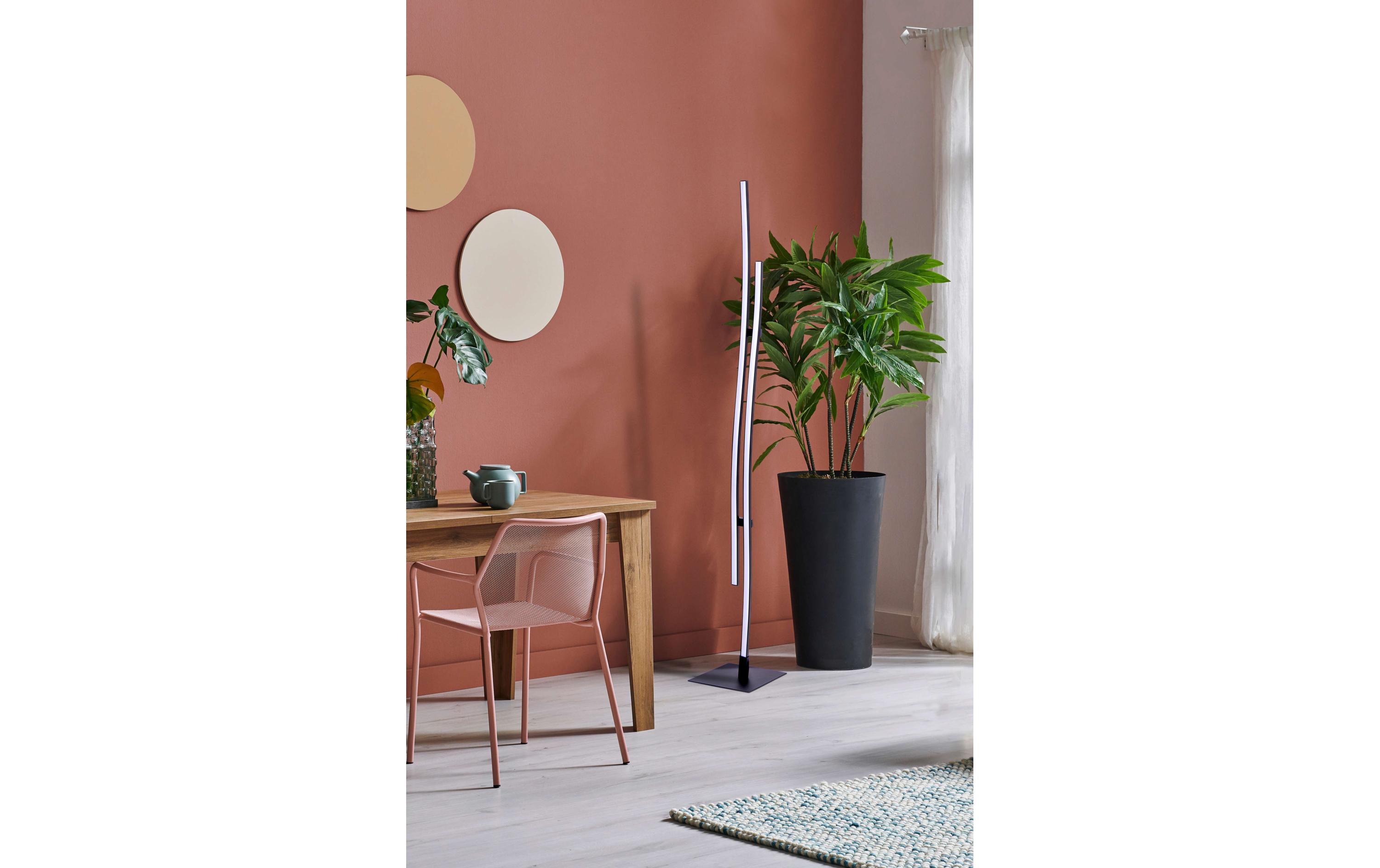 Stehleuchte «Onda» h: 130 cmLED Stehlampe aus Aluminium, Eisen und Kunststoff