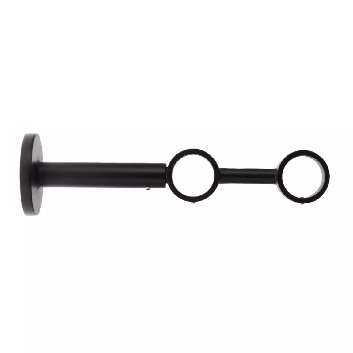Support tringle double extensible (L190 - 230 / D28) Lino Noir mat