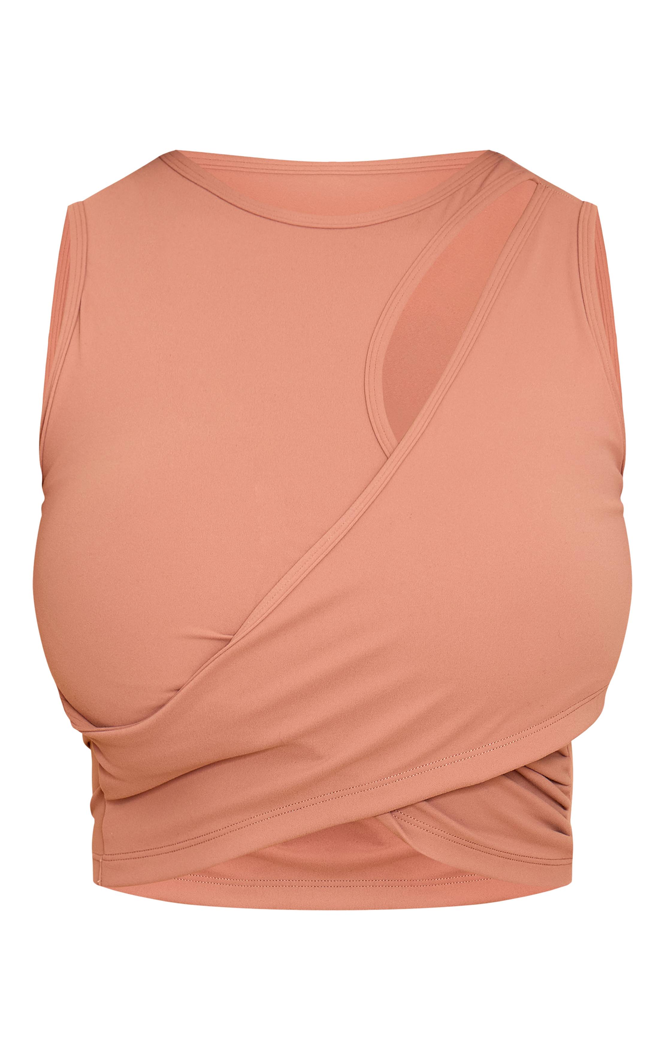 Moka Top Active Croisé À Bonnets Shape