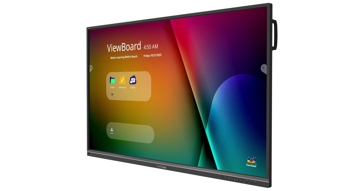 ViewSonicViewBoard IFP6550-5F 65” 4K Interactive Display  (Zwart, 3x HDMI-in, 1x HDMI-out, Touch)