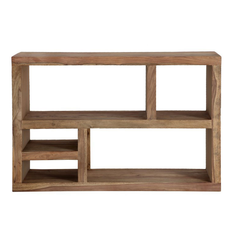Regal 'Ystad', II, braun, L 135 cm, B 35 cm, H 90 cm von fischer's lagerhaus