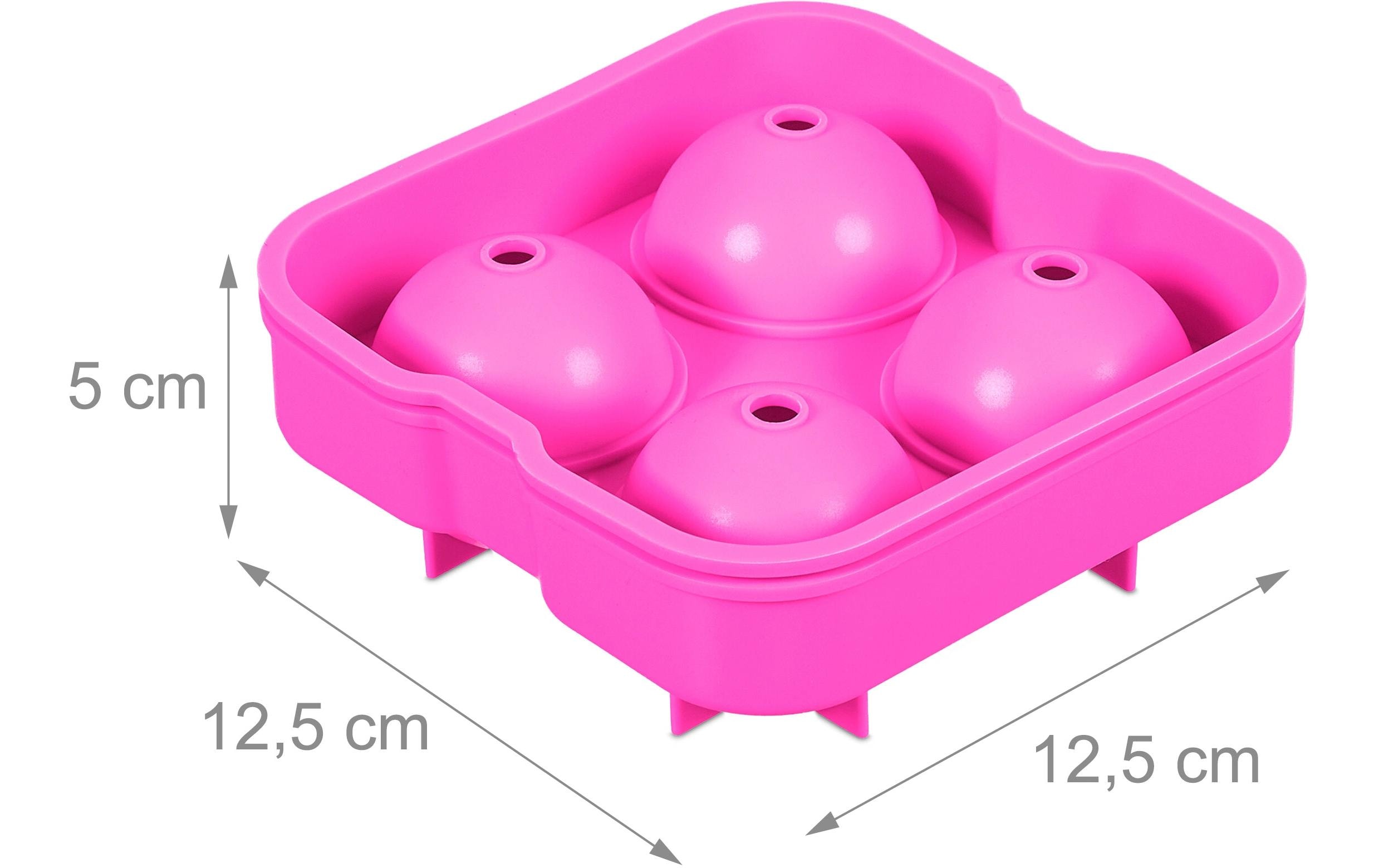 Eiswürfelform Kugel 2 Stück, PinkEiswürfelbereiter