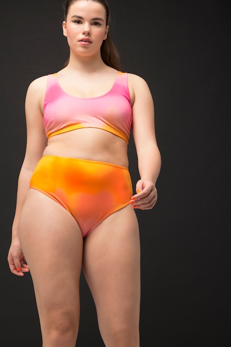 Bikini-Slip, HighWaist, Farbverlauf