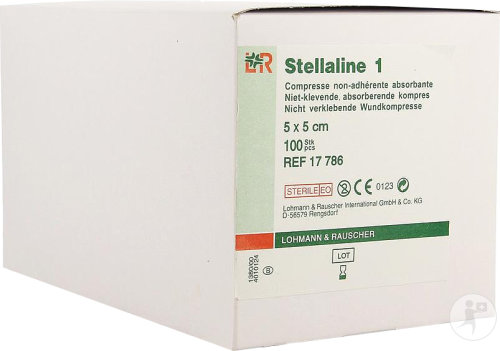 Lohmann & Rauscher Stellaline 1 Compresse Stérile 5x5cm 100 Pièces (17786)