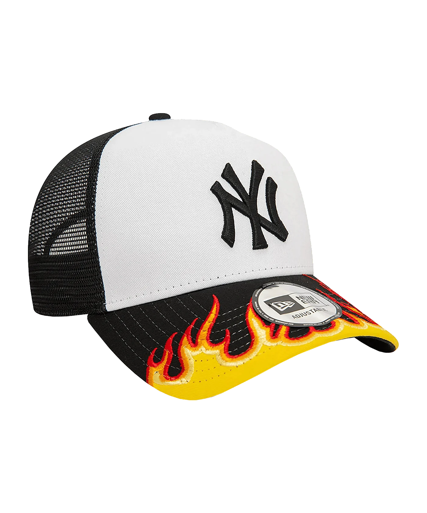 New Era MLB New York Yankees Flame Trucker Cap Schwarz