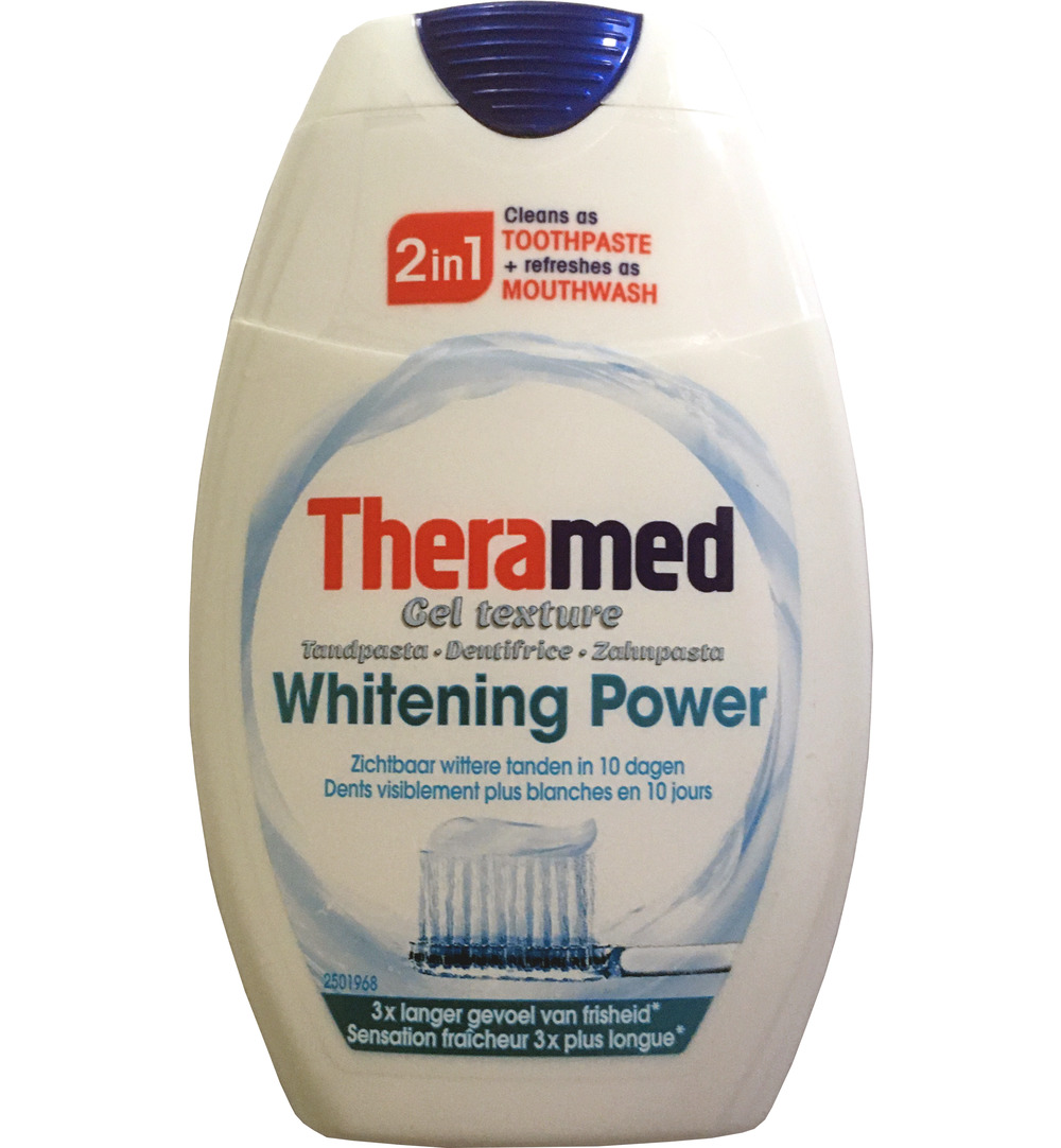 Theramed 2 in 1 Power whitening tandpasta (75 ml)