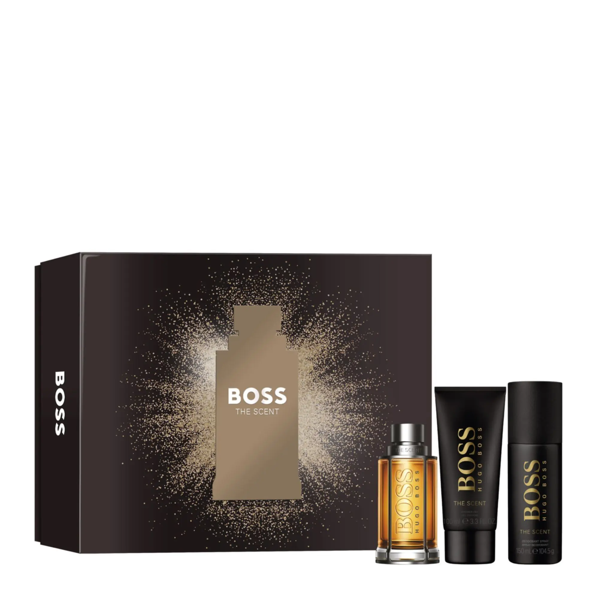 Boss - Coffret Boss The ScentEau de Toilette 100ml, Déodorant 150ml & Gel Douche 100ml- Homme